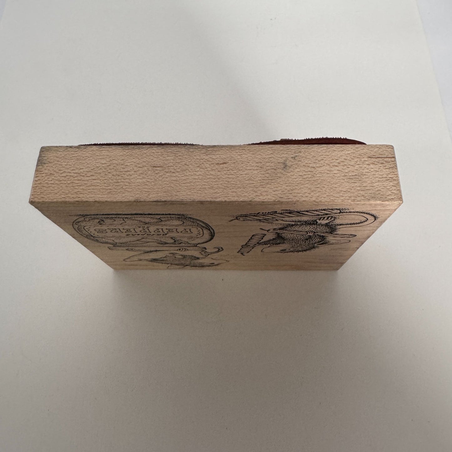 House Mouse Stampa Rosa Rubber Stamp Jalapeno Peppers Blow Birthday Candle Funny