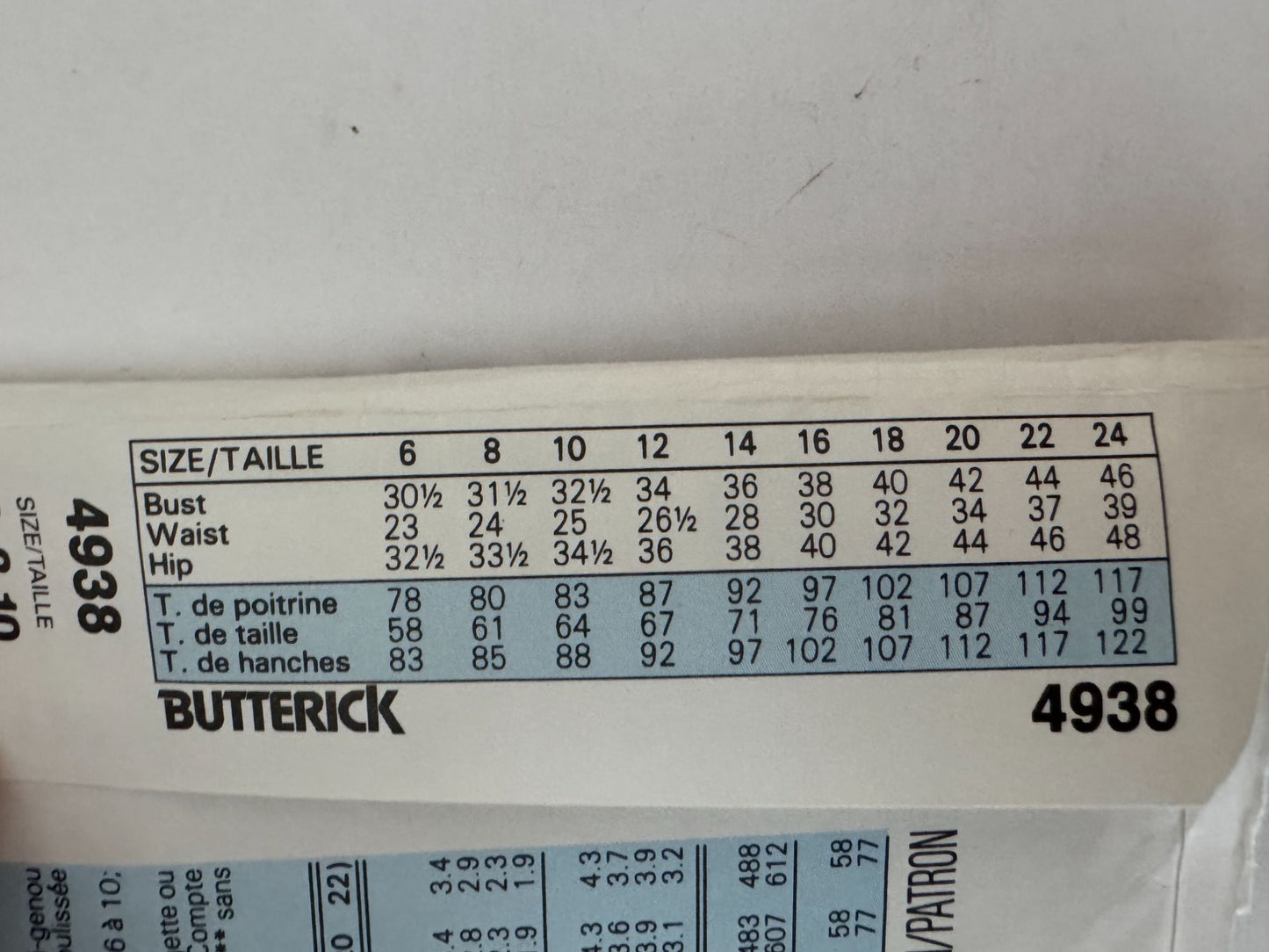 Butterick Sewing Pattern 4938 Easy Circular Skirt 1990s 6 8 10 UC