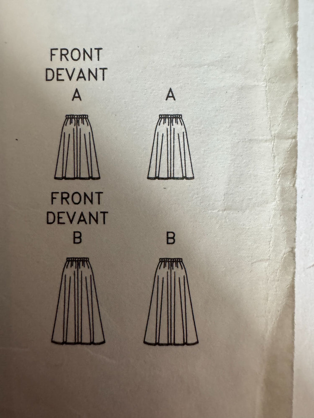 Butterick Sewing Pattern 4938 Easy Circular Skirt 1990s 6 8 10 UC
