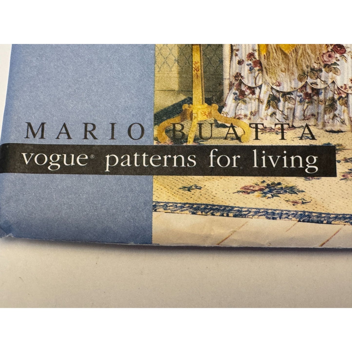 Vogue Sewing Pattern 1731 Bedroom Home Decor Mario Buatta Dust Ruffle Pillows Uncut