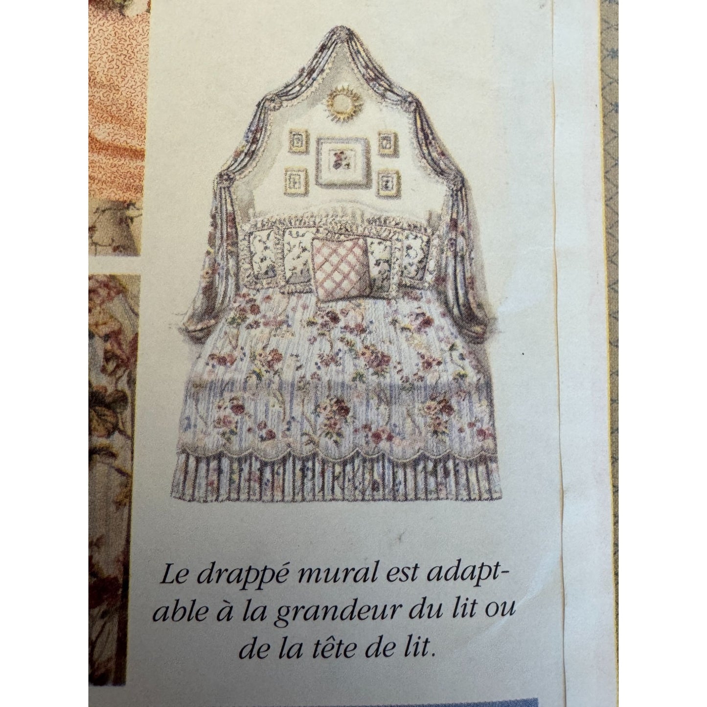 Vogue Sewing Pattern 1731 Bedroom Home Decor Mario Buatta Dust Ruffle Pillows Uncut