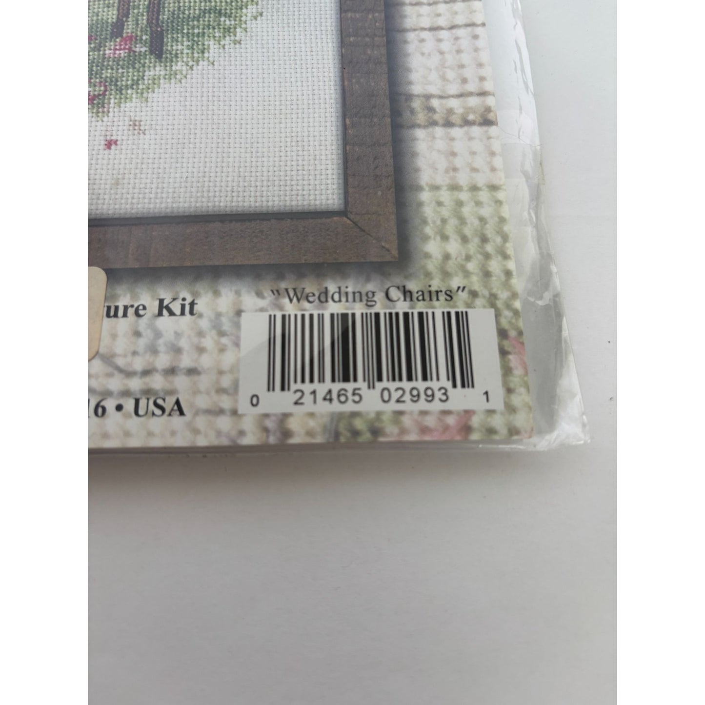 Design Works Counted Cross Stitch Picture Kit Wedding Chairs Marriage Gift Love