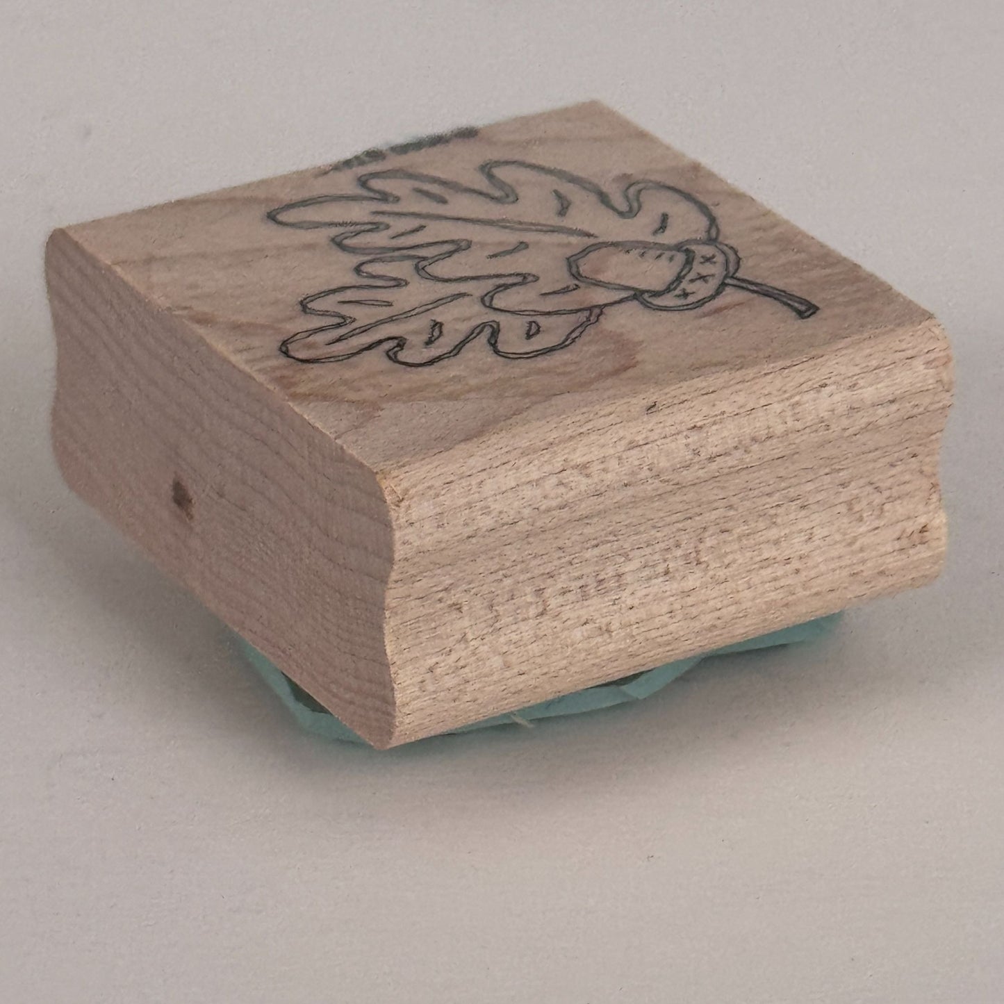Stampin Up Rubber Stamp Oak Leaf Acorn Fall Nature Thanksgiving Cardmaking Craft