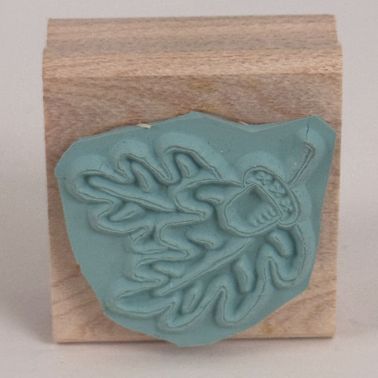 Stampin Up Rubber Stamp Oak Leaf Acorn Fall Nature Thanksgiving Cardmaking Craft