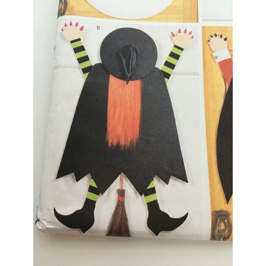 Butterick 3277 Halloween Door Decor Pattern Ghost Frankenstein Vampire No Sew
