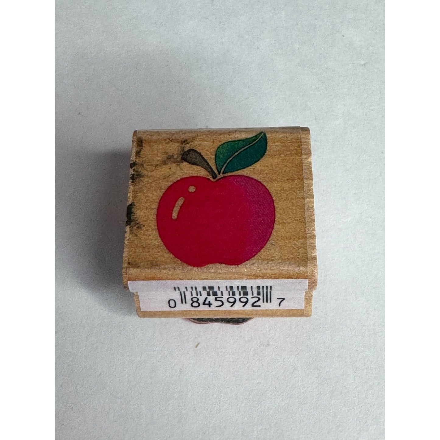 All Night Media Rubber Stamp Apple Fruit Canning Label Food Card Making Teacher