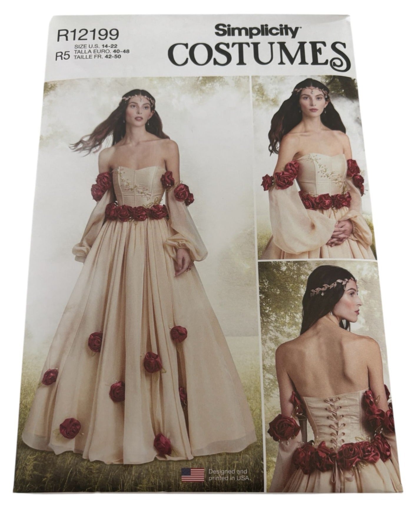 Simplicity Sewing Pattern R12199 Renaissance Costume Dress Historical 14-22 UC