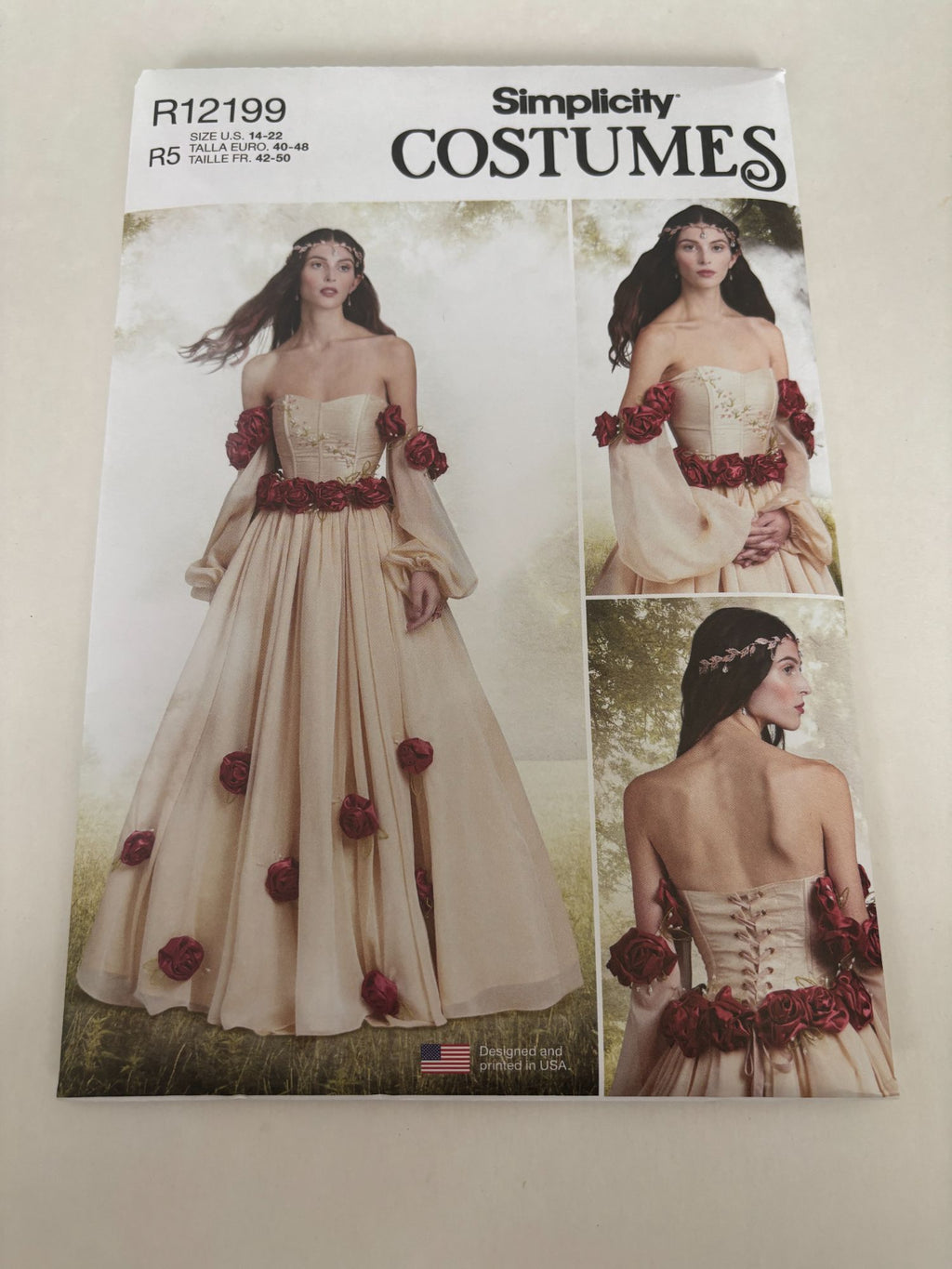 Simplicity Sewing Pattern R12199 Renaissance Costume Dress Historical 14-22 UC
