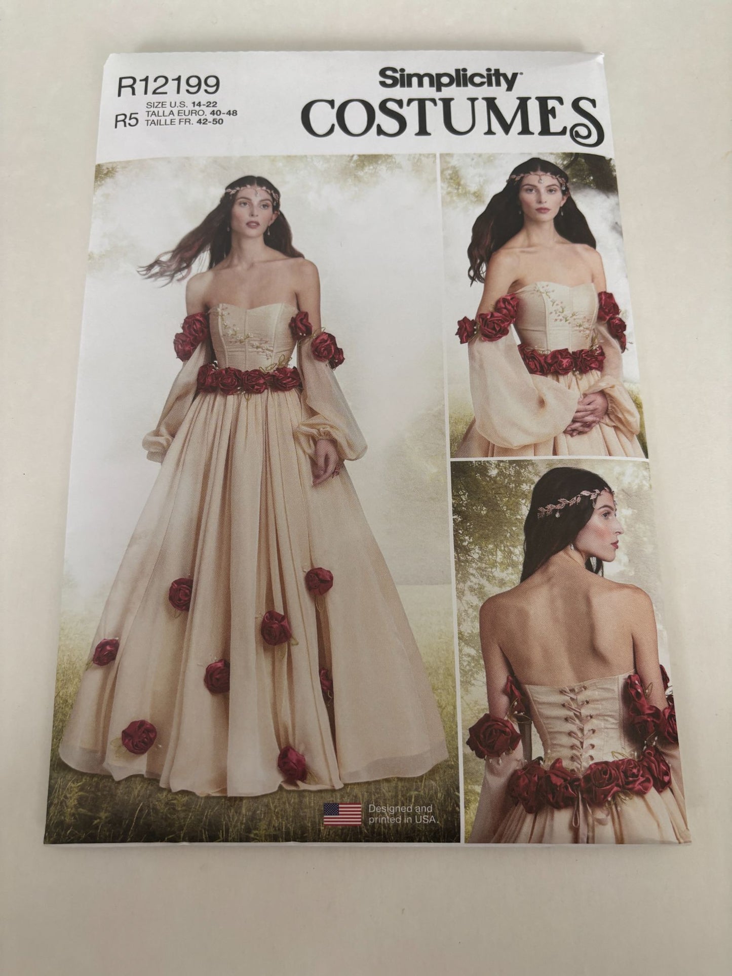 Simplicity Sewing Pattern R12199 Renaissance Costume Dress Historical 14-22 UC