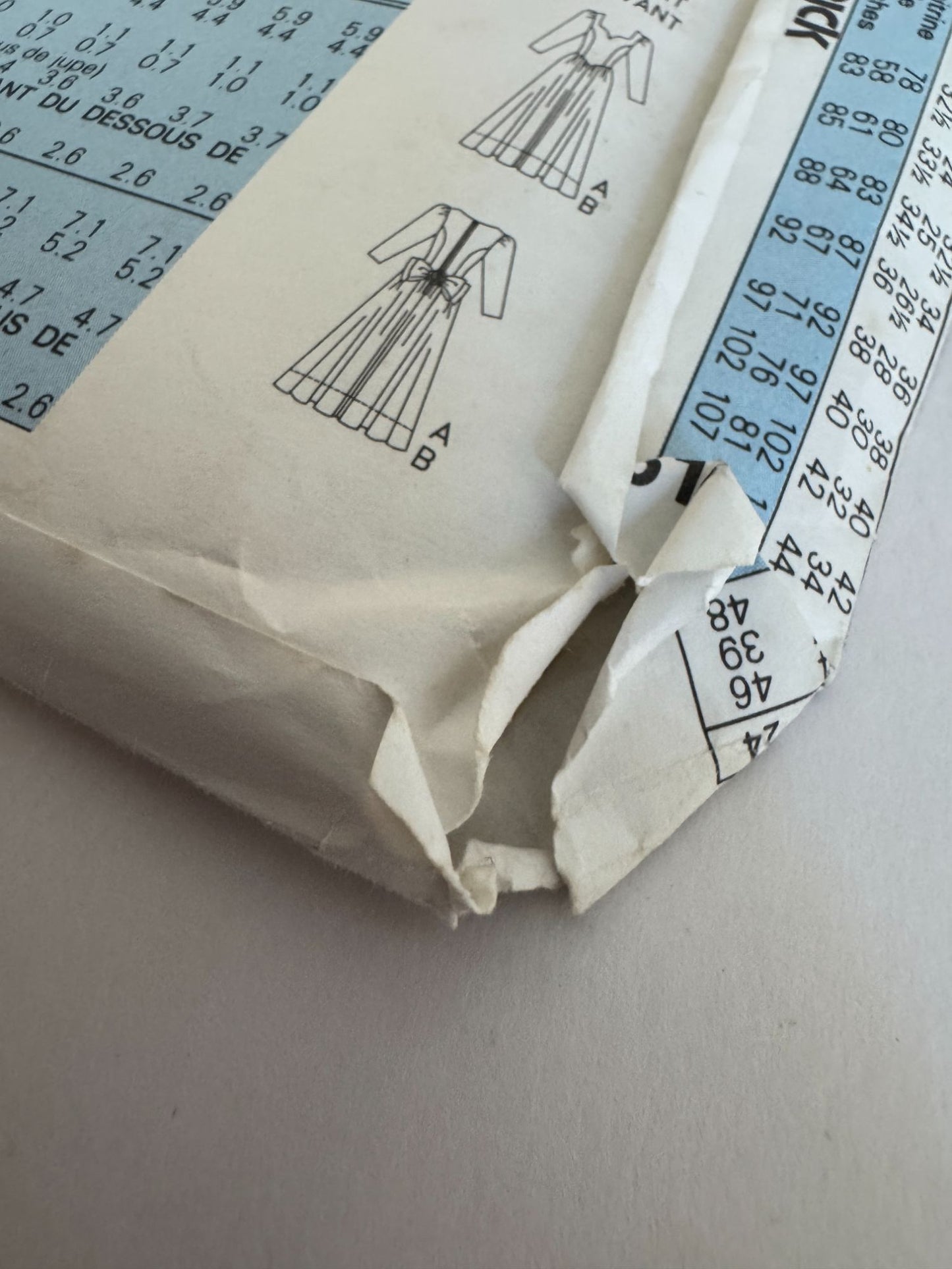 Butterick Sewing Pattern 4517 Formal Dress Tea or Floor Length 1980s 6 8 10 UC