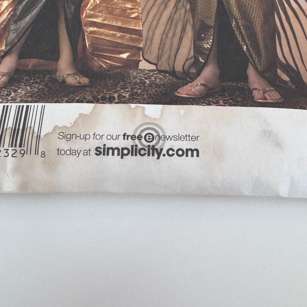 Simplicity Sewing Pattern 2329 Egyptian Cleopatra Costume Dress Girls 7-14 Uncut Halloween Ancient Egypt