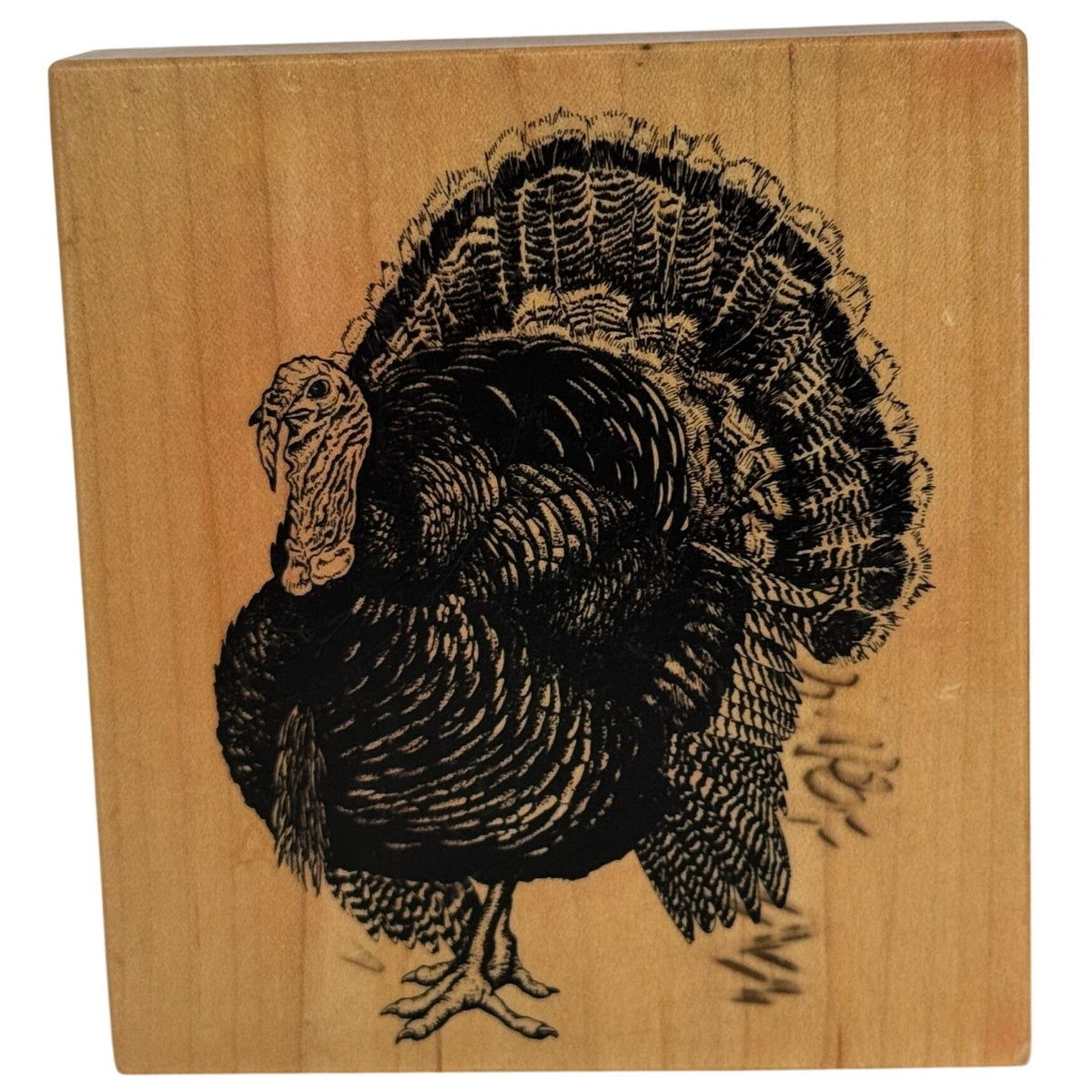 PSX Rubber Stamp Turkey Wild Bird Thanksgiving Card Making Fall Harvest Wood Mounted K-1961