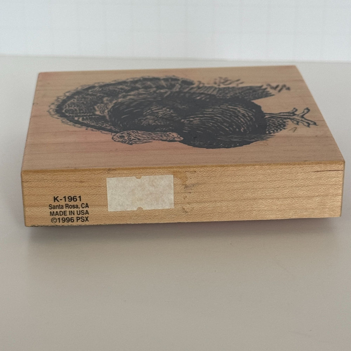 PSX Rubber Stamp Turkey Wild Bird Thanksgiving Card Making Fall Harvest Wood Mounted K-1961