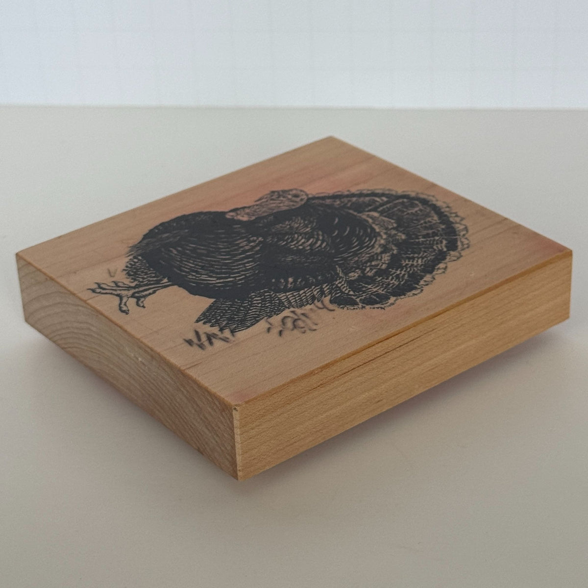 PSX Rubber Stamp Turkey Wild Bird Thanksgiving Card Making Fall Harvest Wood Mounted K-1961