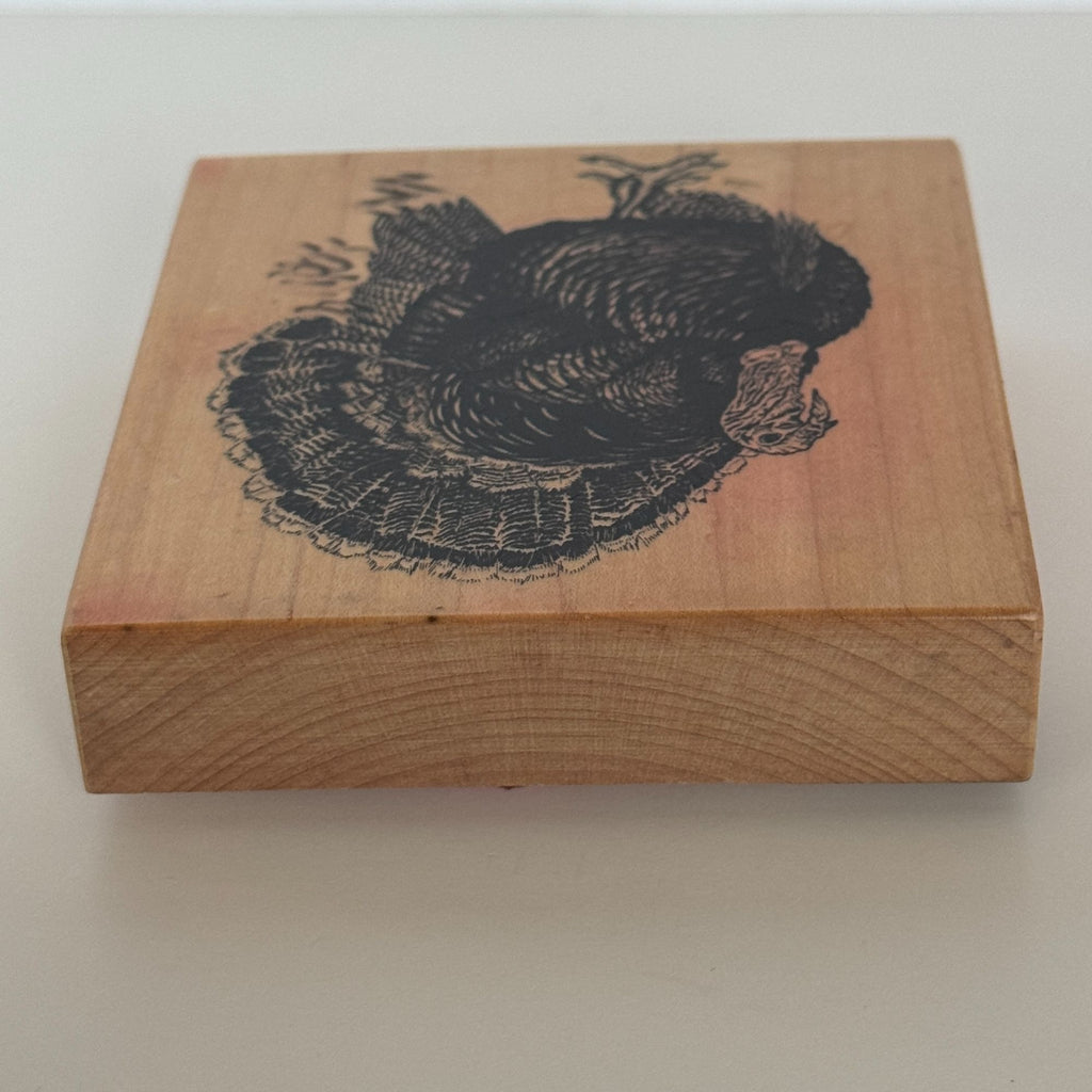 PSX Rubber Stamp Turkey Wild Bird Thanksgiving Card Making Fall Harvest Wood Mounted K-1961