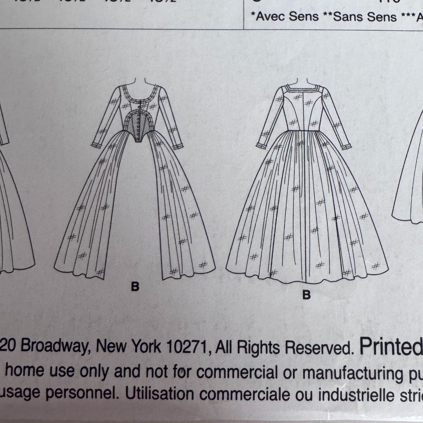 McCalls Sewing Pattern MP556 Costume Dress Renaissance Medieval Gown Fantasy Misses 6-14 Uncut