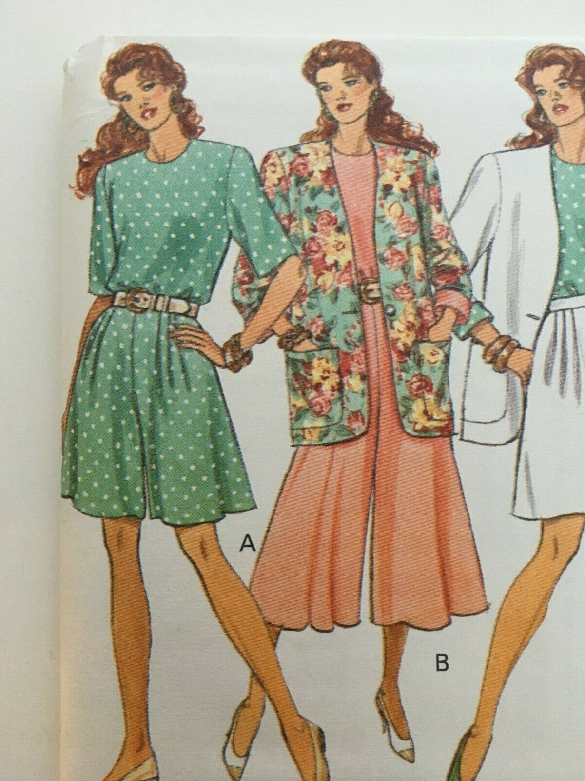 Butterick Sewing Pattern 6003 Capsule Wardrobe Top Skirt 1990s Fast Easy 6-10 UC