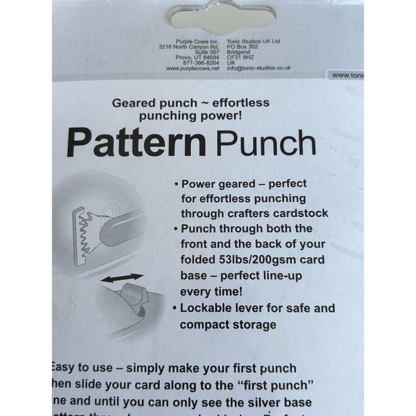 Tonic Studios Paper Punch Star Border Craft Cardmaking Simplicity Pattern Geared