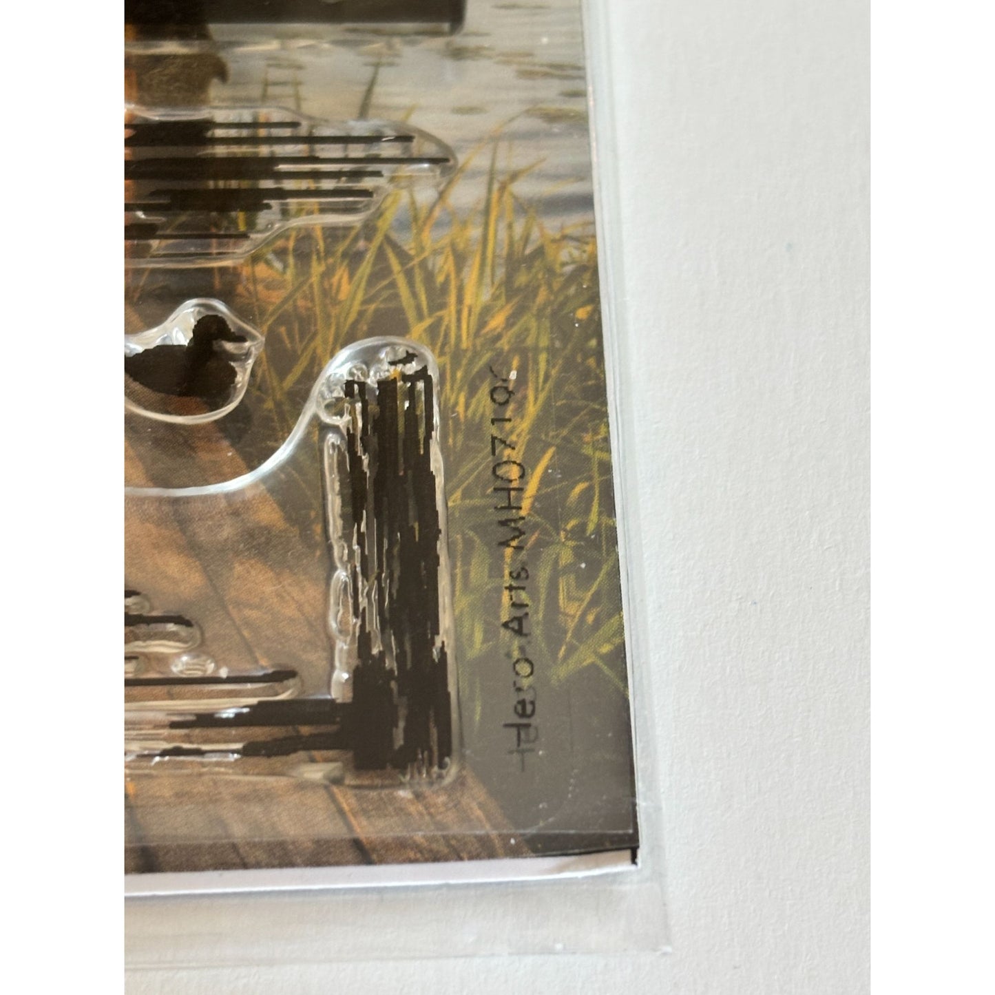 Hero Arts Lake Scene Clear Stamps and Coordinating Dies Fishing Canoe Mountain Campfire Cardmaking Scrapbooking Outdoor Stamp Set