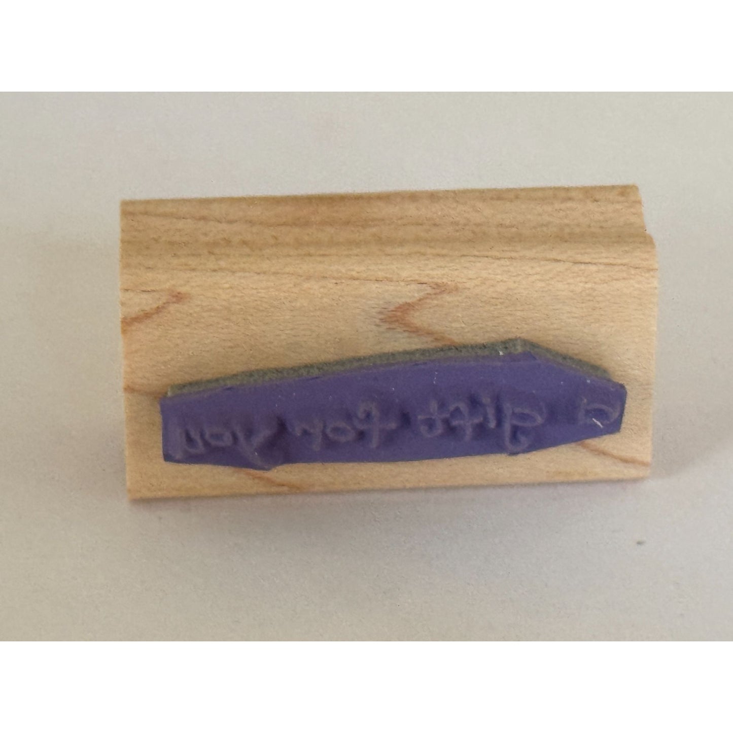 Stampin Up Rubber Stamp A Gift For You Gift Tag Card Making Present Craft Wooden