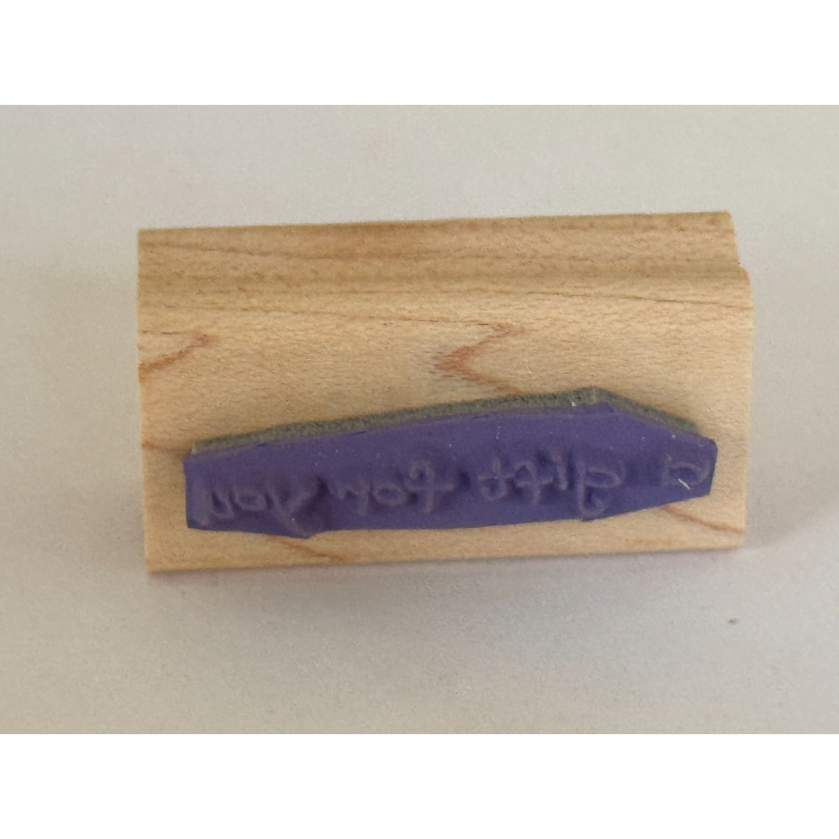 Stampin Up Rubber Stamp A Gift For You Gift Tag Card Making Present Craft Wooden