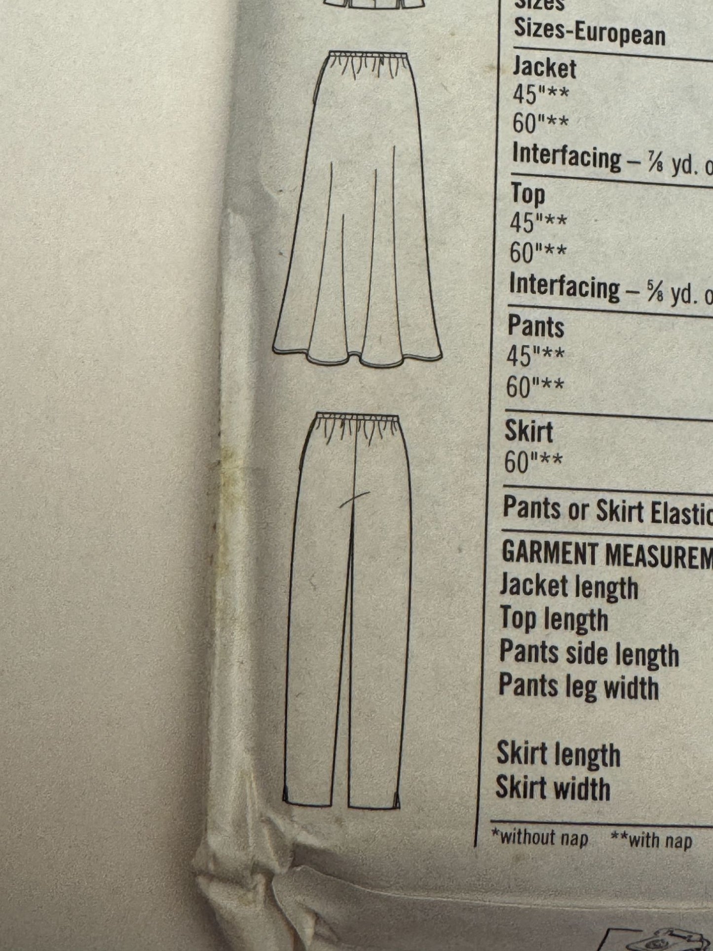 Simplicity Sewing Pattern 7970 Misses Jacket Top Pants Skirt Scoop Neck 16-20 UC