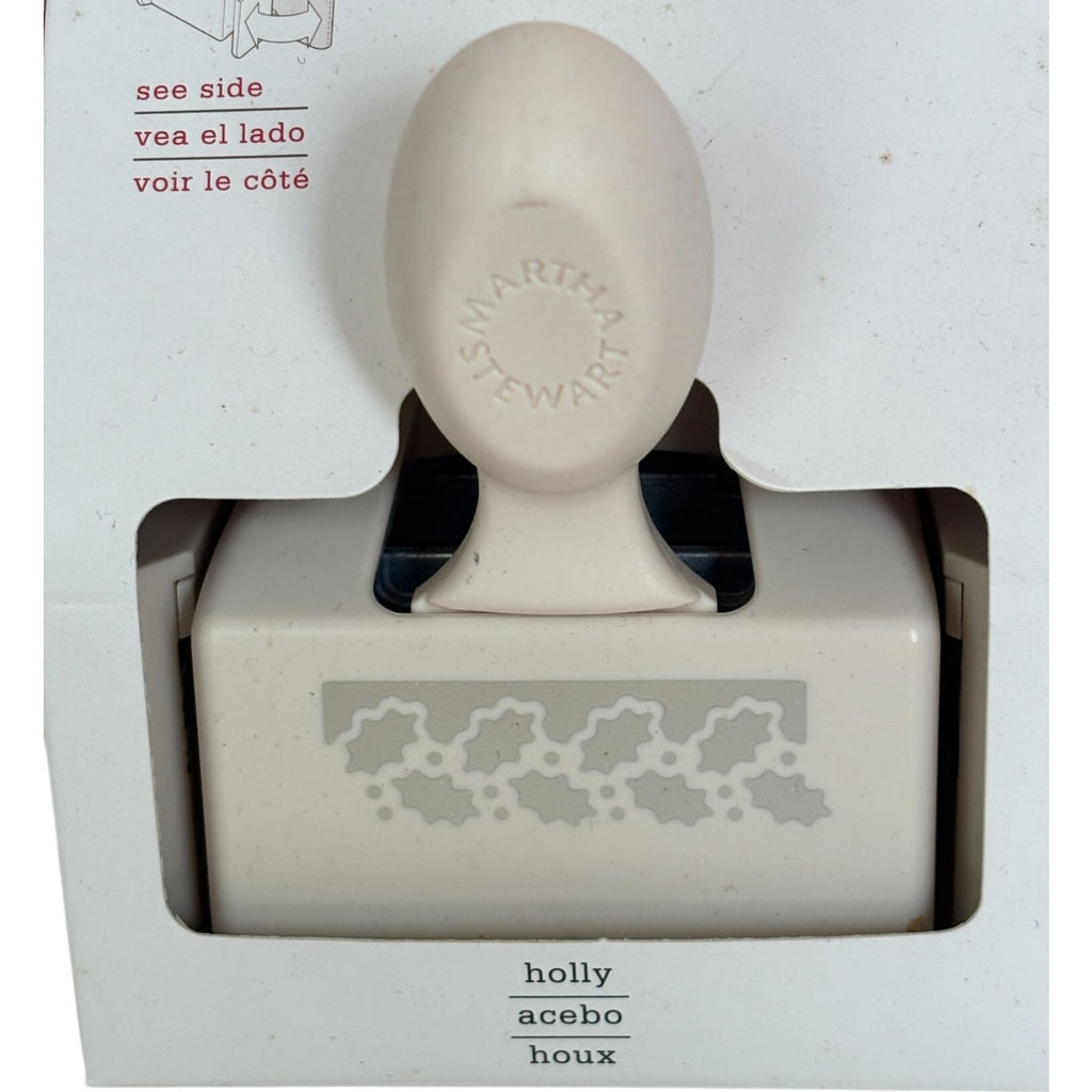 Martha Stewart Holidays Holly Edge Punch Border Christmas Cardmaking Scrapbooking Paper Craft Tool