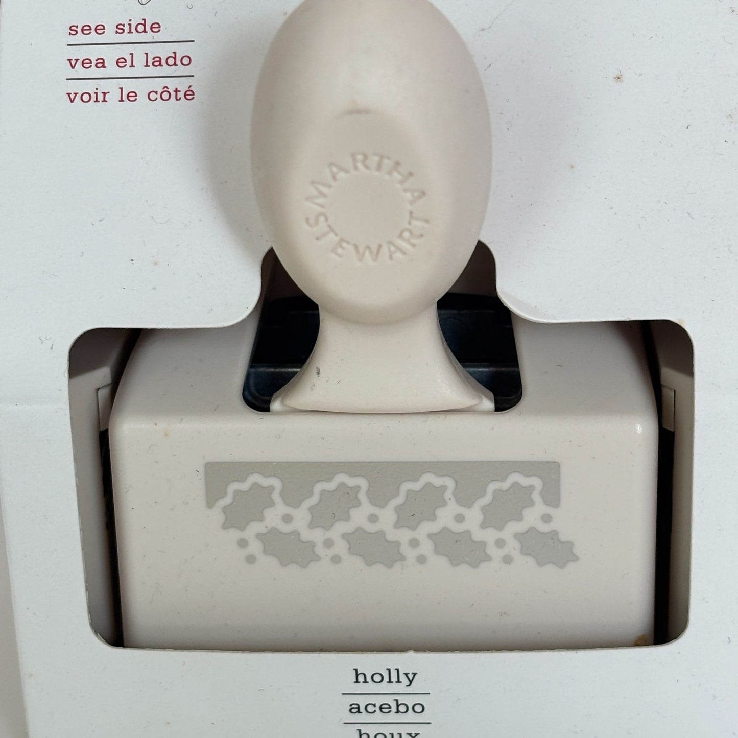 Martha Stewart Holidays Holly Edge Punch Border Christmas Cardmaking Scrapbooking Paper Craft Tool