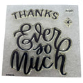 CTMH My Acrylix Acrylic Stamp Set A1241 Thanks Ever So Much Thank You Words Art