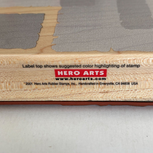 Hero Arts Rubber Stamp Screened Solids Texture Background Wood Mount Craft H2069 Cardmaking Scrapbooking