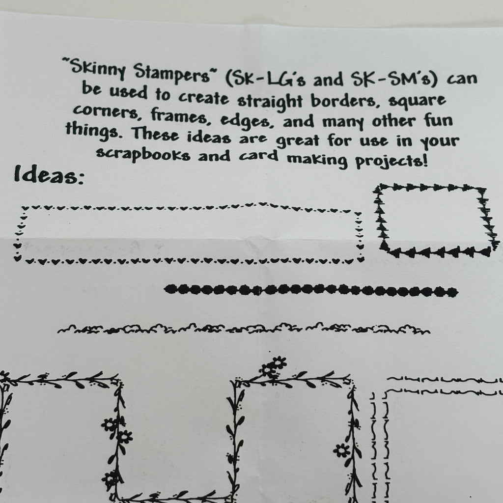 Judith Rubber Stamp Skinny Stamper Happy Thanksgiving Merry Christmas Words