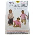 Burda Sewing Pattern 9645 Baby Toddler Girl Shirt Pants Outfit Easy 6M-3T Uncut