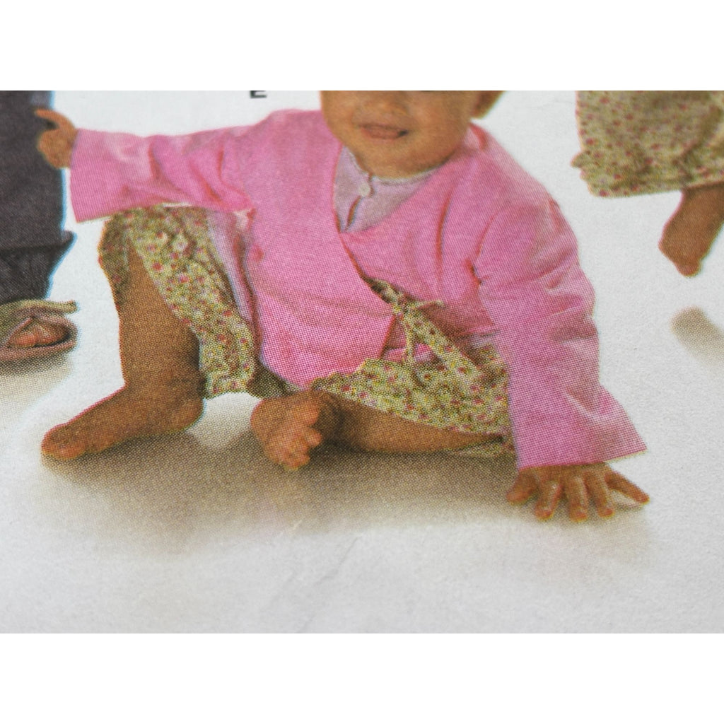 Burda Sewing Pattern 9645 Baby Toddler Girl Shirt Pants Outfit Easy 6M-3T Uncut