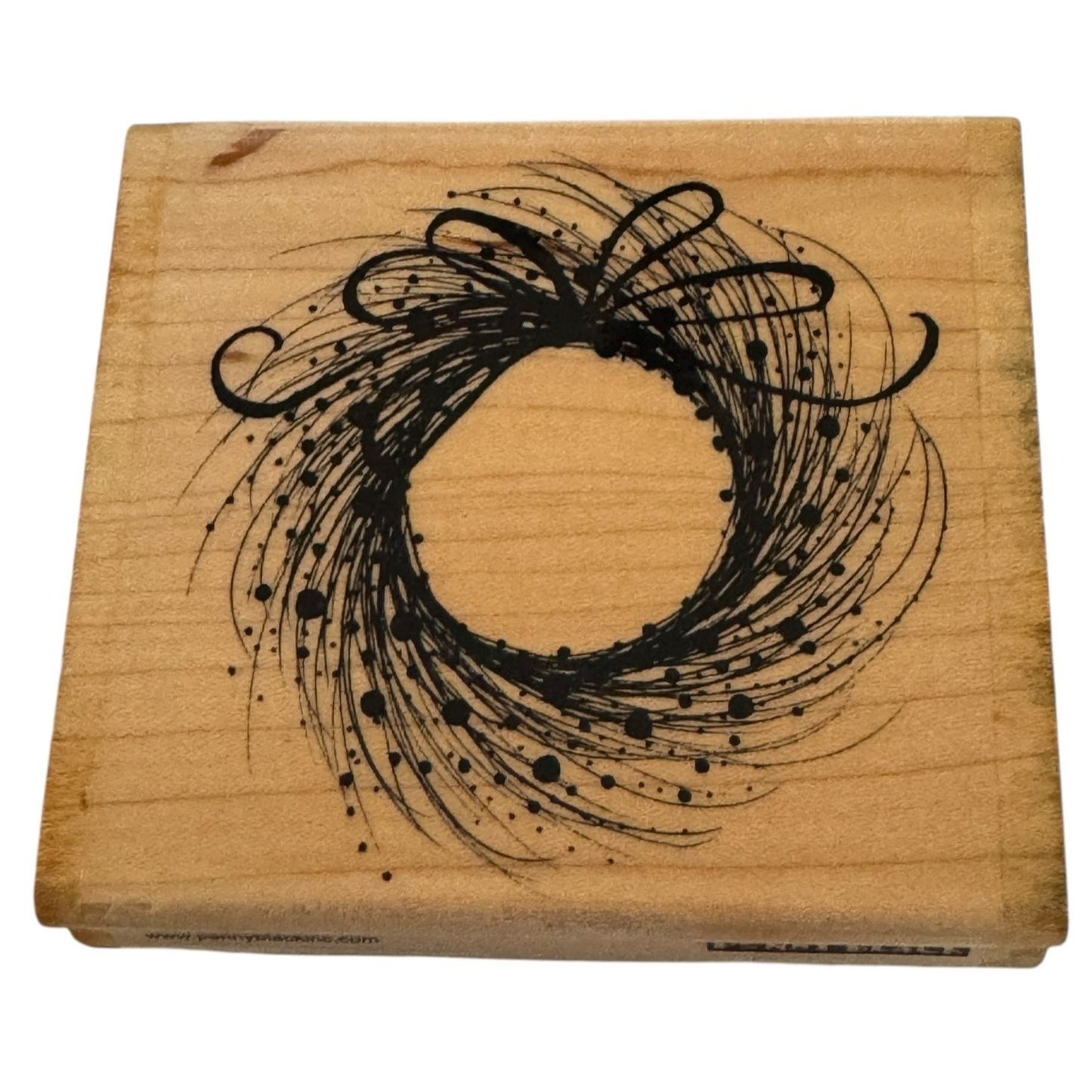 Penny Black Rubber Stamp Adornment Wreath Fall Autumn Card Making Craft 3996J