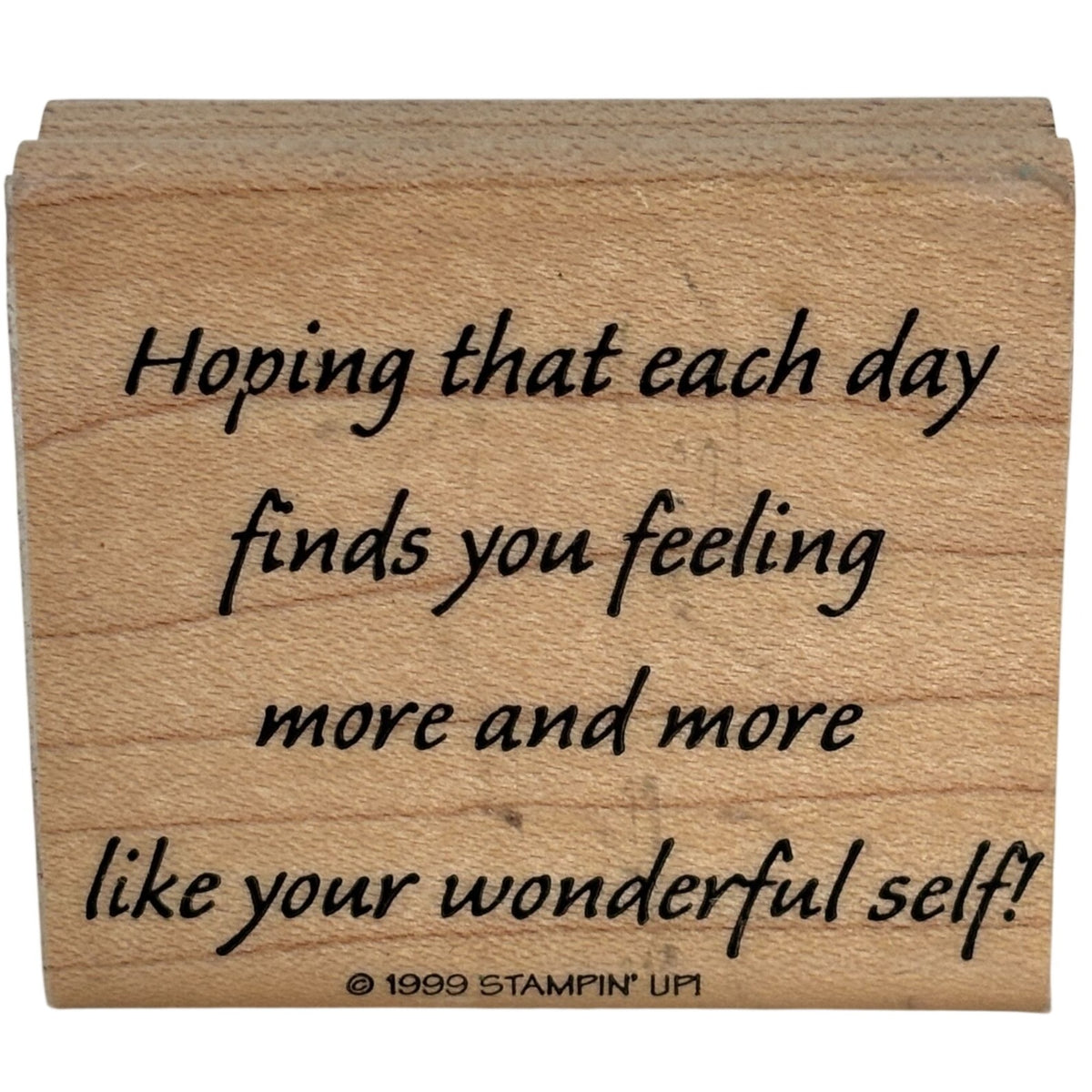 Stampin Up Rubber Stamp Get Well Card Making Sentiment Words Feel Better Sick Health