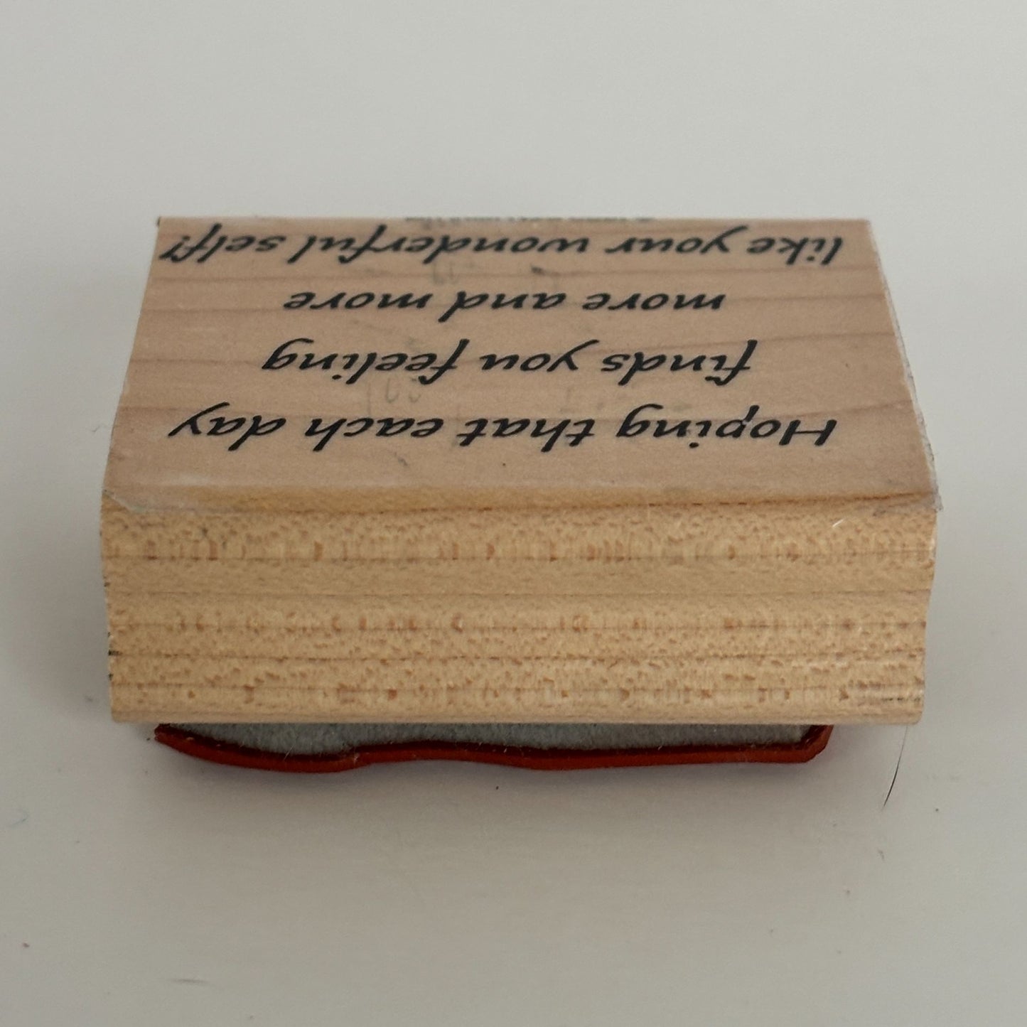 Stampin Up Rubber Stamp Get Well Card Making Sentiment Words Feel Better Sick Health