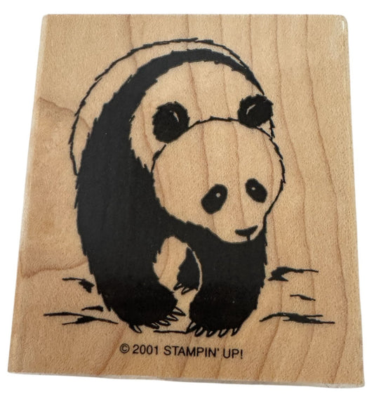 Stampin Up Rubber Stamp Panda Bear Animal Asian Theme Card Making Paper Crafting