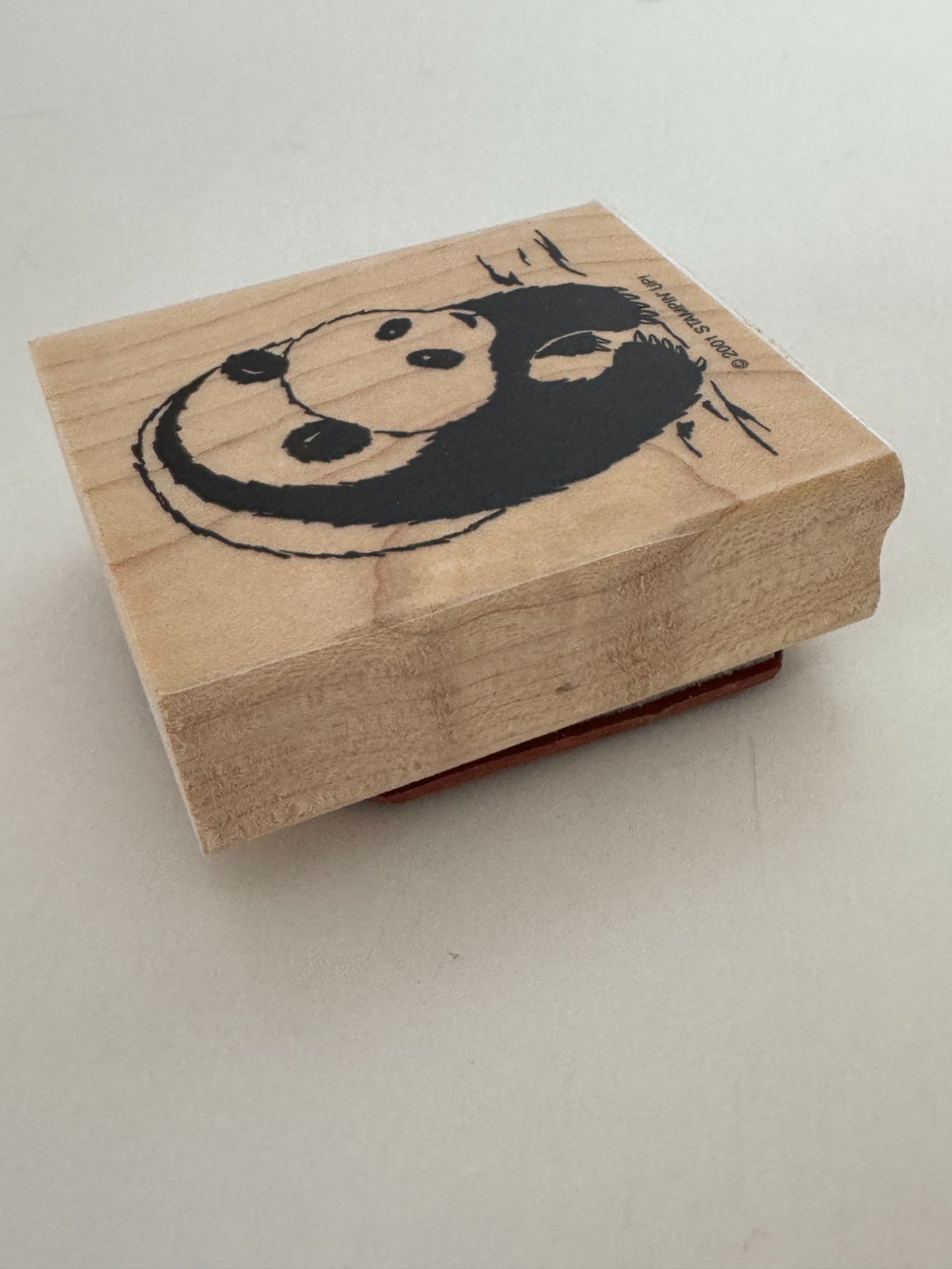 Stampin Up Rubber Stamp Panda Bear Animal Asian Theme Card Making Paper Crafting