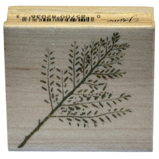 Hero Arts Rubber Stamp Small Snow Bush Fern Plant Nature Outdoors Poetic Prints