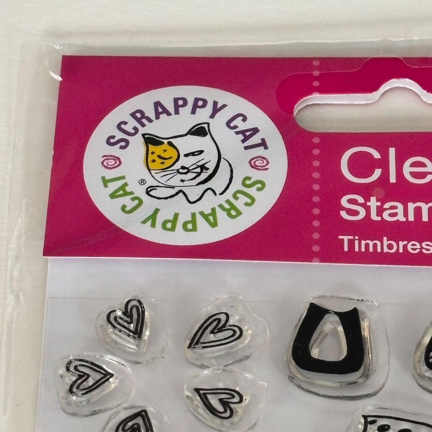Scrappy Cat Clear Stamps Thank You Cardmakers Dream Series Cardmaking Sentiments Flowers Friendship Words