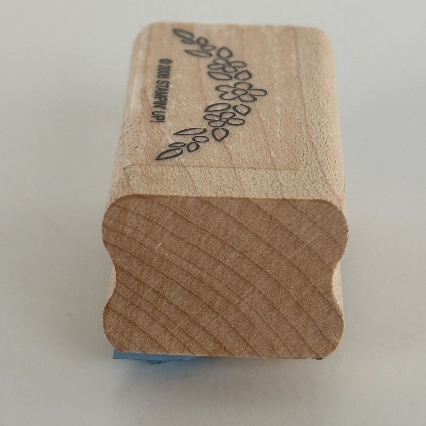 Stampin Up Wood Rubber Stamp Floral Arch Small Flowers Card Making Crafting Tool