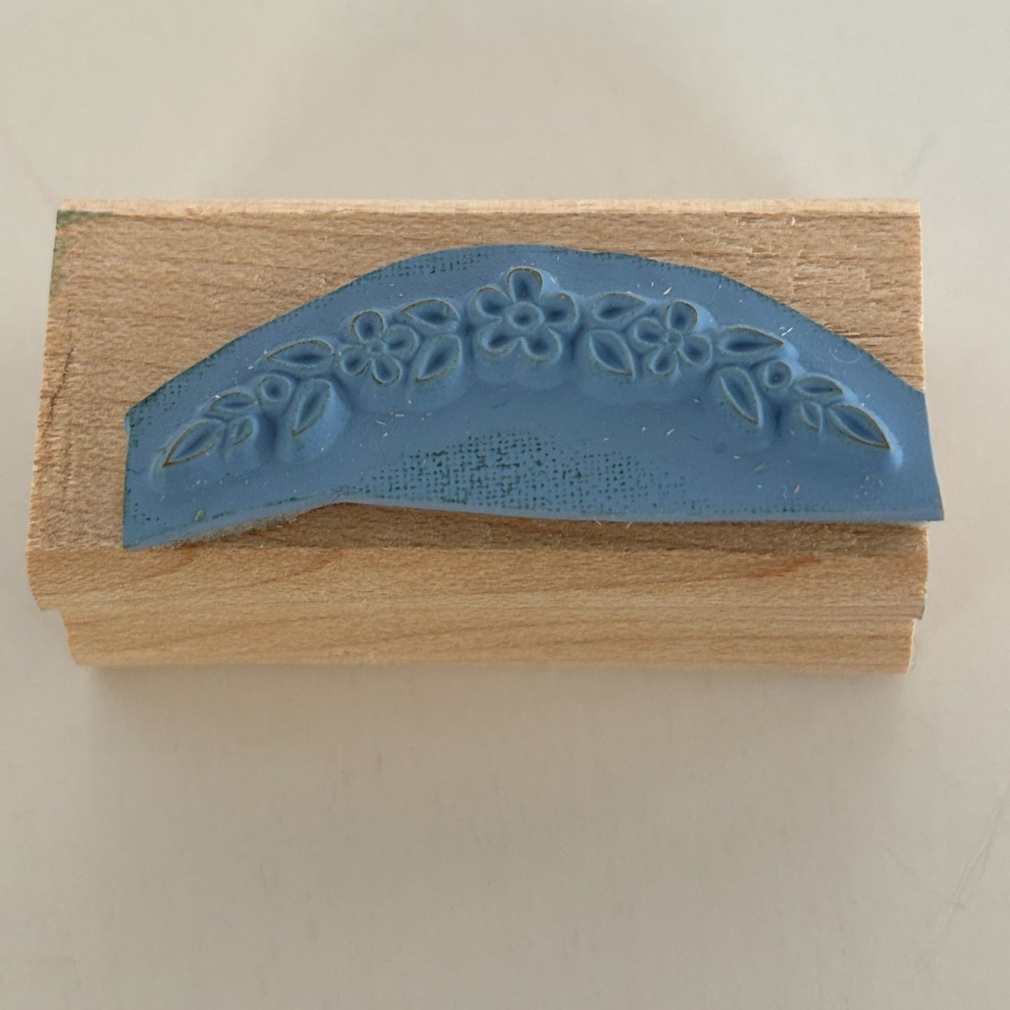 Stampin Up Wood Rubber Stamp Floral Arch Small Flowers Card Making Crafting Tool