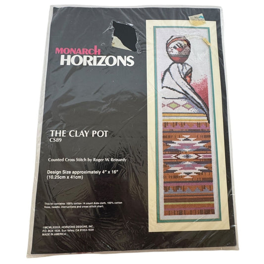 Monarch Horizons Counted Cross Stitch Kit The Clay Pot Southwestern Home Decor