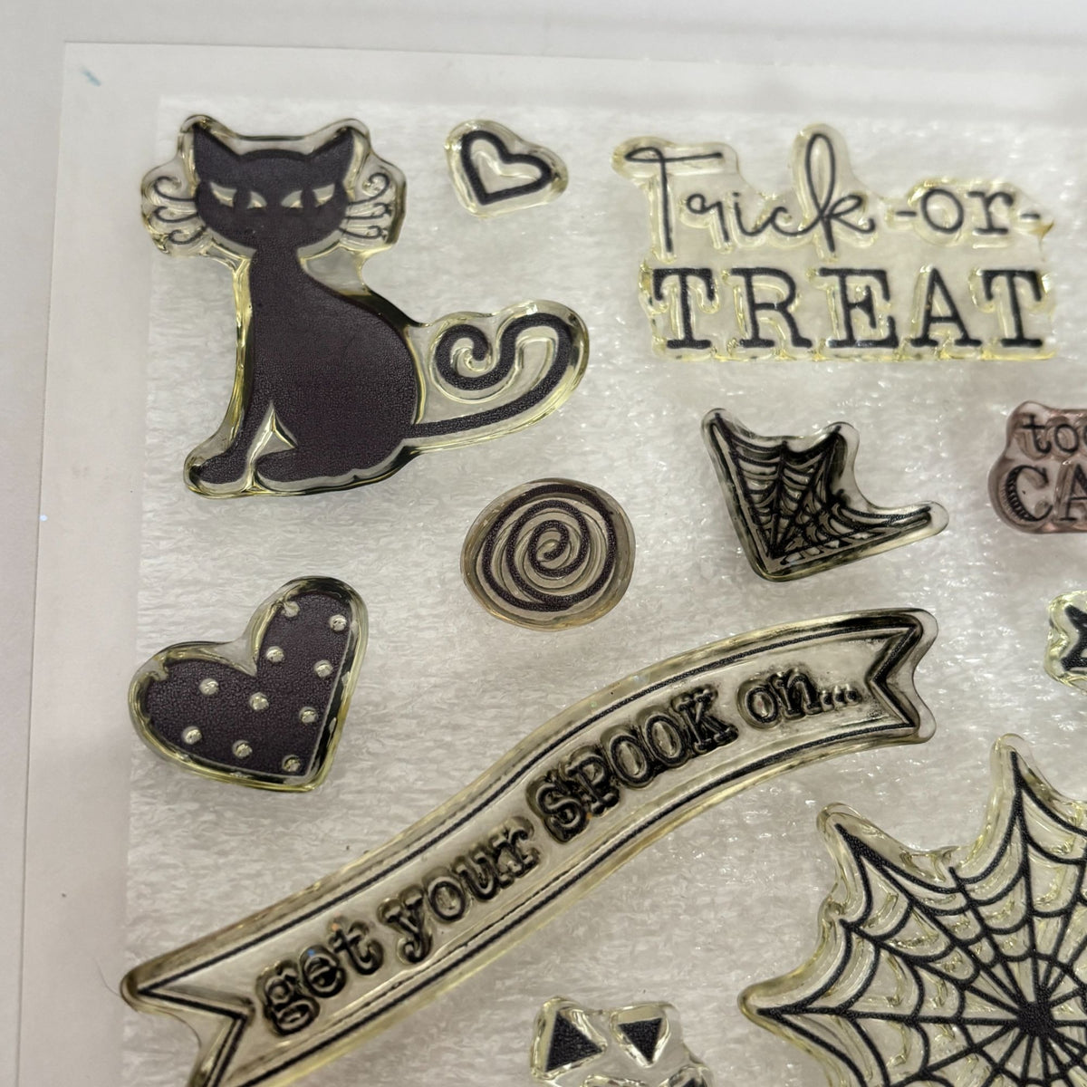 CTMH Acrylic Stamps My Acrylix Hello Pumpkin Halloween Get Your Spook On D1806 Ghost