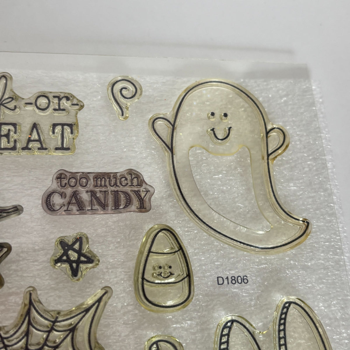 CTMH Acrylic Stamps My Acrylix Hello Pumpkin Halloween Get Your Spook On D1806 Ghost