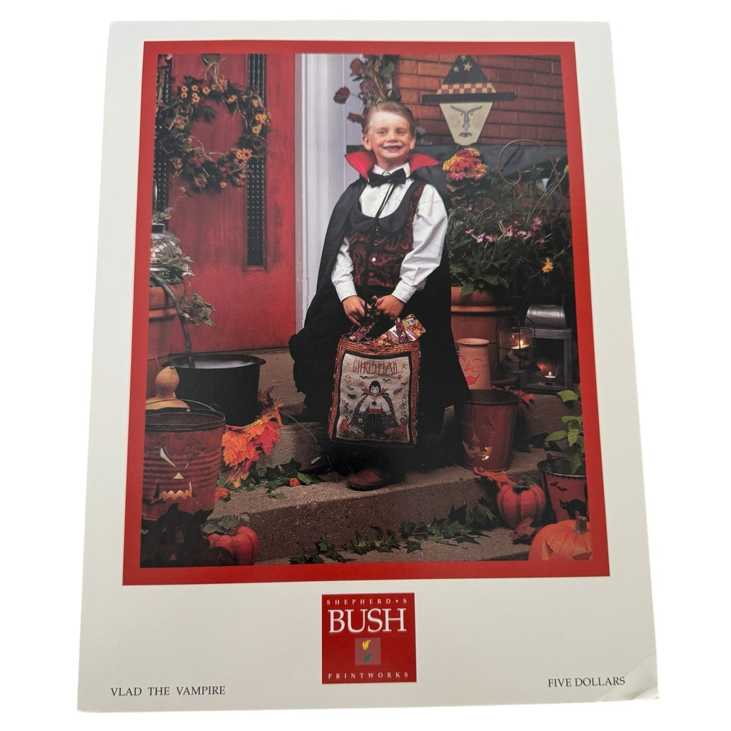 Shepherd's Bush Halloween Counted Cross Stitch Pattern Vlad The Vampire
