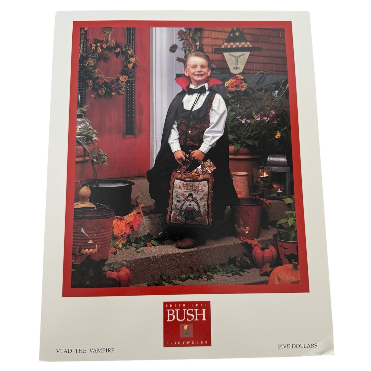 Shepherd's Bush Halloween Counted Cross Stitch Pattern Vlad The Vampire