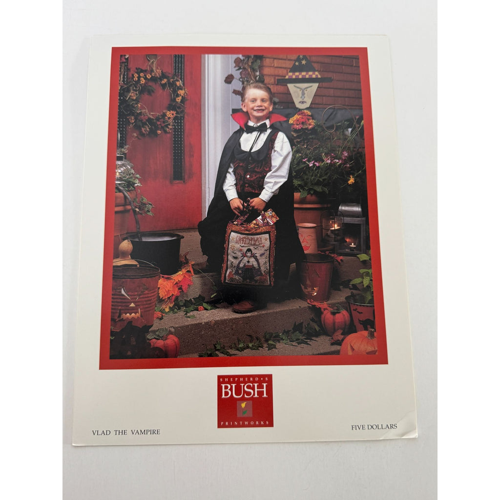 Shepherd's Bush Halloween Counted Cross Stitch Pattern Vlad The Vampire