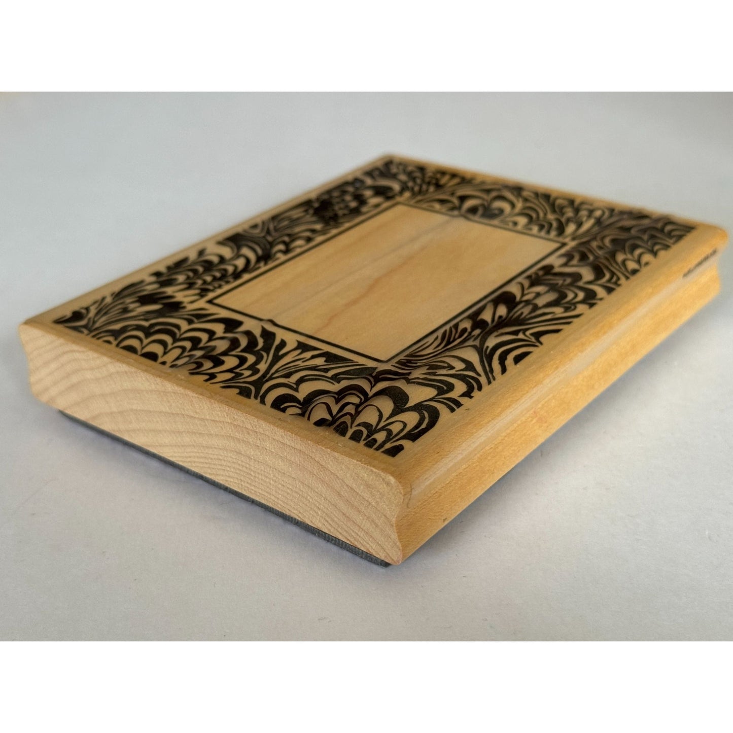 Stampendous Rubber Stamp Marbled Frame Rectangle Card Making Craft Scrapbooking
