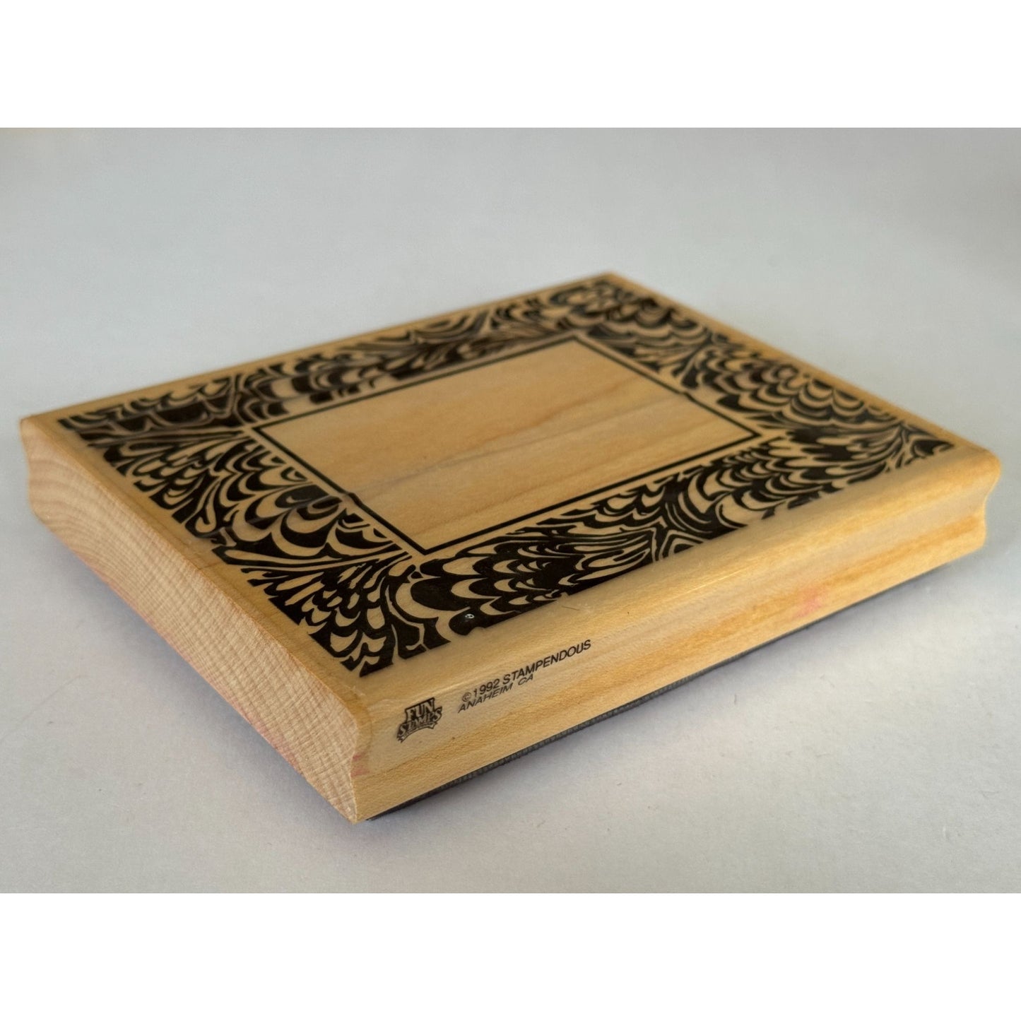 Stampendous Rubber Stamp Marbled Frame Rectangle Card Making Craft Scrapbooking